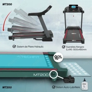 Banda de alerga Techfit MT200 - impecabila - imagine 5