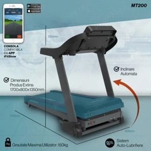 Banda de alerga Techfit MT200 - impecabila - imagine 3