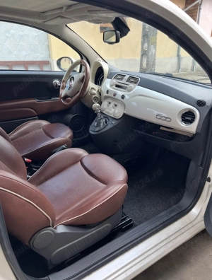  Fiat 500, 1.2 benzină, anul 2009, alb perlat - imagine 9