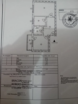 Ap 2 Cam Piata Precista 53mp etaj 2 decomandat centrala termopan termoizolat luminos calduros 