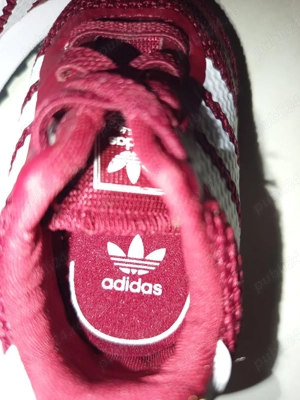 Adidași copii Adidas originali   vișinii, mărimea 19, unisex, nou fără etichetă - imagine 4