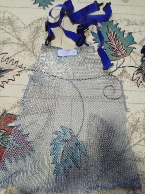 Vând set abator van rooi mănușă zale șart inox abator  - imagine 3