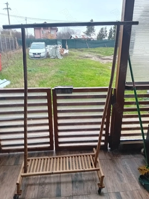 Rafturi din bambus pentru haine- 2 bucati