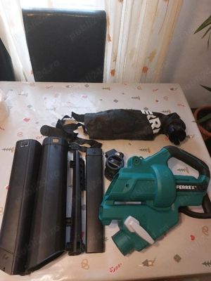 Suflanta  aspirator frunze  FERREX   cu baterie - imagine 3