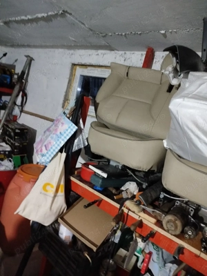 Vand scaune din piele bej pentru renault laguna 2 - imagine 3