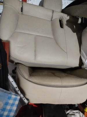 Vand scaune din piele bej pentru renault laguna 2 - imagine 2