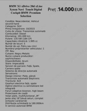 BMW X1 xDrive, 20d, AUT, Premium Selection - imagine 10