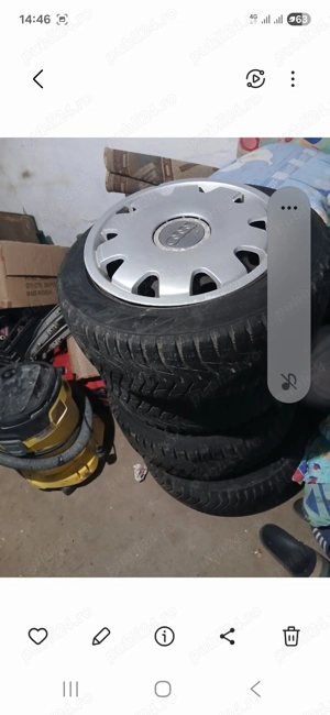 Roti audi a4 cu capace originale audi