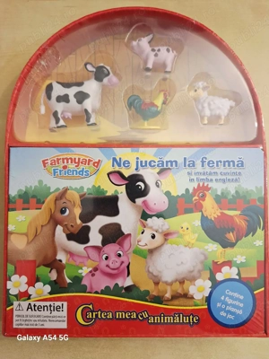 Cartea mea cu animăluțe - Ne jucam la ferma - pagini cartonate și figurine