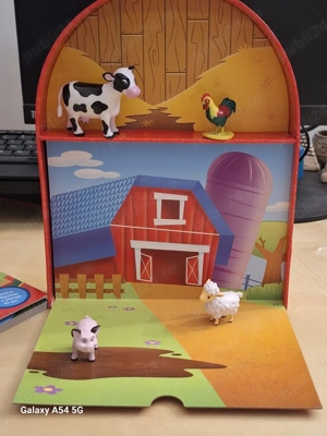 Cartea mea cu animăluțe - Ne jucam la ferma - pagini cartonate și figurine - imagine 4