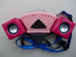 Walkman PHILIPS D6608 casetofon tape,servisat,casti+cadou boxe,Hong Kong