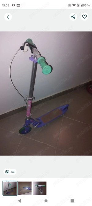 Trotineta 2 roti copil - imagine 3