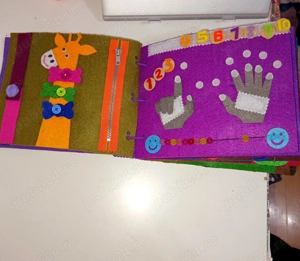 Carte NOUA senzoriala din fetru cu 18 pagini - imagine 3