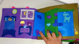 Carte NOUA senzoriala din fetru cu 18 pagini - imagine 2