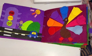 Carte NOUA senzoriala din fetru cu 18 pagini - imagine 5