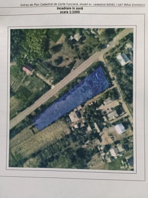 Teren Cucorani Comuna Mihai Eminescu 