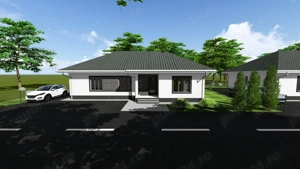 Tautii Magheraus (zona str. 4)   PROIECT NOU   casa pe parter, s.c.=150 mp, teren 500 mp - imagine 2