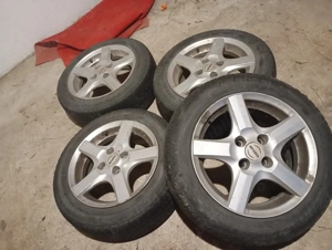 vand jante aliaj  model enzo 185 60 R15 +cauciucuri de vara pentru renault megane