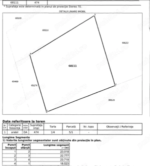 Teren 474 m.p. Carrefour, strazi cedate - imagine 2