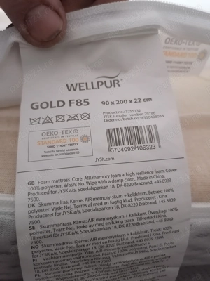 Pat de o persoană cu saltea 90 200