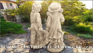 Set grădinari cu roabe, galben antichizat, model J6, J7. - imagine 4