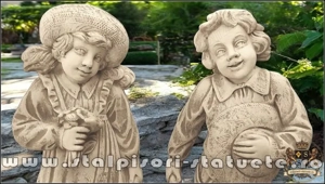 Set grădinari cu roabe, galben antichizat, model J6, J7. - imagine 2