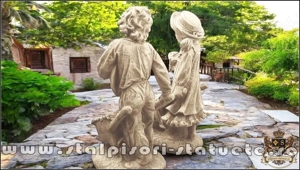 Set grădinari cu roabe, galben antichizat, model J6, J7. - imagine 5