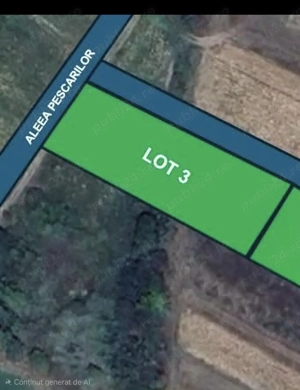 Teren intravilan de vânzare în suprafață de 1928 mp. - imagine 3