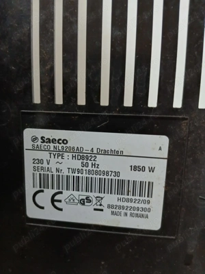 Espressor Automat Saeco Incanto HD8922 - Râșniță Ceramică, Stare Bună