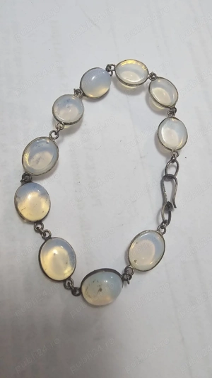  Brățară din argint marcat cu opalit   vintage 