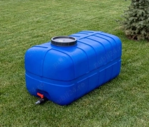 Rezervor bazin apa potabila, 280 L, suprateran, orizontal, cu robinet,