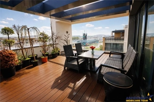 Penthouse Qualis Tractorul Brasov,terasa panoramica,3 balcoane,ales echipat