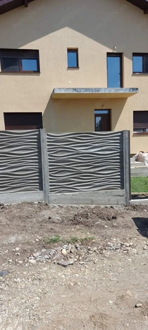 Gard din beton prefabricat 