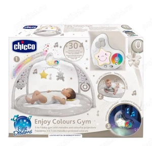 Covoras centru de activitati cu muzica si proiecții colorate Chicco