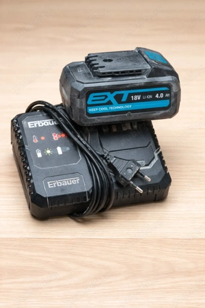 Baterie Erbauer 18V 4.0Ah + Încărcător | Ține bine