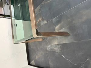 Masa de sticlă 8 persoane + scaune  - imagine 2