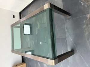 Masa de sticlă 8 persoane + scaune  - imagine 3