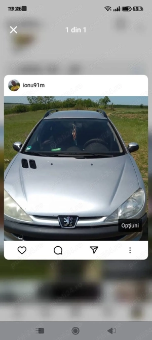 Vand pegeout 206SW 1.4 benzina 