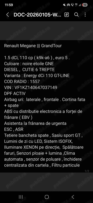 Renault Megane 3 grandtour  - imagine 6