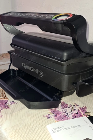 Gratar electric TEFAL OptiGrill+ Snacking&Baking GC714834, 2000W, 6 programe automate, negru - imagine 5