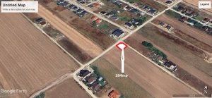 Vanzare Teren cu deschidere dublă (pe colț),, Proprietar, Comuna Berceni, Gaze,  Curent, 400mp 20x20 - imagine 2