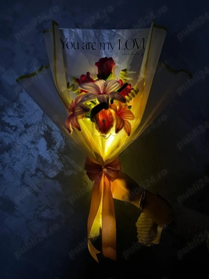 Buchet din sarma plusata cu luminițe 