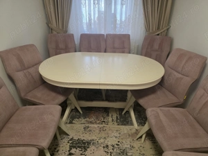 Vând masa 12 persoane cu scaune