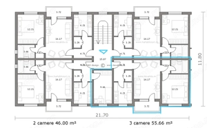 Vand apartament cu 3 camere in Micro 9, confort 1, semidecomandat. 