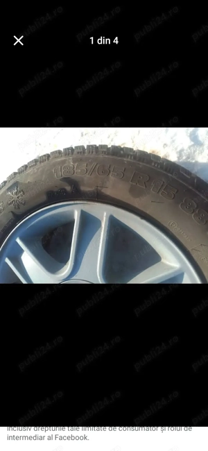 Jante aliaj+cauciucuri - imagine 4
