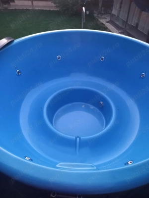 Vând ciubăr transportabil hidromasaj, încălzire lemne. 