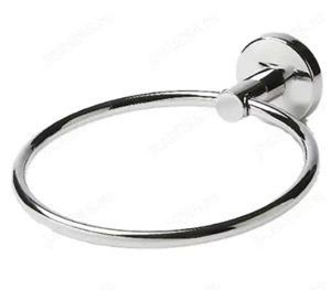 Suport prosop Ormara GOODHOME, 18.5 x 5.8 x 16.5 cm, otel, argintiu  