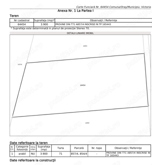 Vand teren extravilan comuna victoria judetul iasi