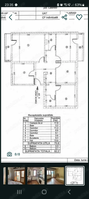 Vând apartament 4 camere,  etaj 1, Orizont! - imagine 8