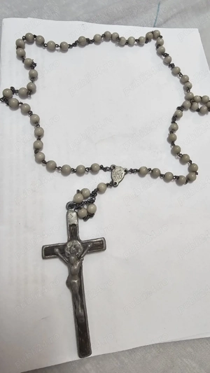 Rozariu vechi cu cruce   obiect religios de colecție